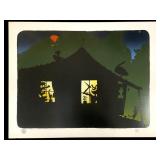 Mark Bulwinkle Silkscreen Harvest Moon Guernsville