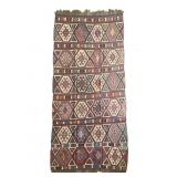 104" x 53" Turkish Woven Kilim Rug