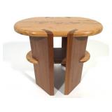 Wm Itter Maple & Walnut Stool / Table
