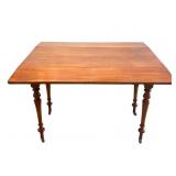 Drop Leaf Turned Leg American Country Table