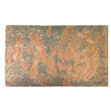 Lino Cut Print Block William Itter Signed Verso