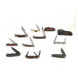 Multibrand Folding Pocket Knives 9 Total