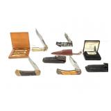 8 Folding Pocket Knives Multibrands 1 Buck 1 Zippo