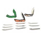 3.5" Razorlite EDC Folding Pocket Knive + Blades++
