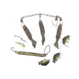 Fish Scale & Novelty Wood Hanging Lures