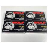 Wolf .223 Rem 62gr HP Steel Case Ammon 20 Rounds