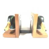 Hand Painted Wooden Duck Bookends