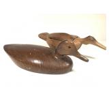 2 Carved Wooden Ducks