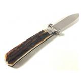 SS Italian Stiletto Style Folding Knife