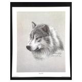 Harold Rigsby Grey Wolf Ltd Ed Signed Lg Repr