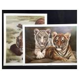 2 Harold Rigsby Bengal Tiger 3 & Cub Ltd Ed Signed