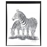 Harold Rigsby Zebras Ltd Ed Signed Lg Repr