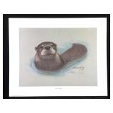 Harold Rigsby River Otter Signed Repro 16 x 20