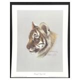 Harold Rigsby Bengal Tiger Cub Signed Reproduction