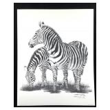 Harold Rigsby Zebras Ltd Ed Signed Lg Repr