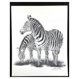 Harold Rigsby Zebras Ltd Ed Signed Lg Repr
