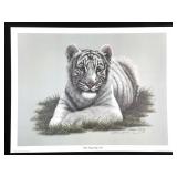 Harold Rigsby Wh Bengal Tiger Cub Signed Repro