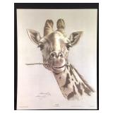 Harold Rigsby Giraffe Lmt Ed Signed Reprod 20 x 16