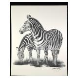 Harold Rigsby Zebras Ltd Ed Signed Lg Repr