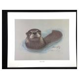Harold Rigsby River Otter Signed Repro 16 x 20