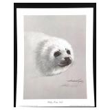 Harold Rigsby Baby Harp Seal Signed Repro 14 x 11