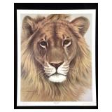 Harold Rigsby African Lion II Ltd Ed Signed Lg Rep