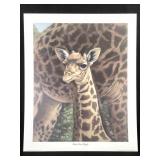 Harold Rigsby Baby Giraffe Ltd Ed Signed Repro Lg
