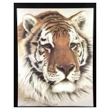 Harold Rigsby Snow Tiger Ltd Ed Signed Lg Repr