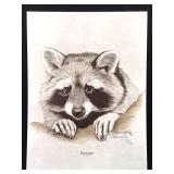 Harold Rigsby Raccoon Ltd Ed Signed Reprod 16 x 12