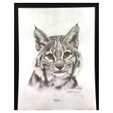 Harold Rigsby Bobcat Ltd Ed Signed Reprod 16 x 12