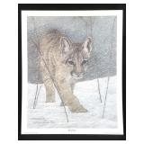 Harold Rigsby Young Cougar Ltd Ed Signed Lg Repr