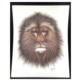 Wm Schloss Baboon Lmt Ed signed Repro Print