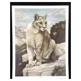 Harold Rigsby Cougar Ltd Ed Signed Repro 26 x 20