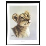 Harold Rigsby African Lion Cub Lmt Ed Signed Repro