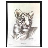 Harold Rigsby White Tiger Cub Lmt Ed Signed Reprod