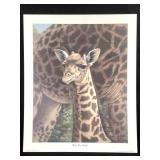 Harold Rigsby Baby Giraffe Ltd Ed Signed Repro Lg