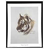 Harold Rigsby Bengal Tiger Cub Signed Reproduction