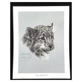 Harold Rigsby Snow Leopard Cub Signed Reproduction