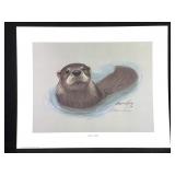 Harold Rigsby River Otter Signed Repro 16 x 20