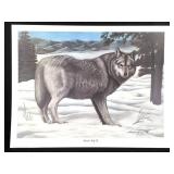 Harold Rigsby Tundra Wolf II Ltd Ed Signed Repro