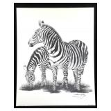 Harold Rigsby Zebras Ltd Ed Signed Lg Repr