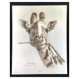 Harold Rigsby Giraffe Lmt Ed Signed Reprod 20 x 16