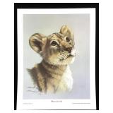 Harold Rigsby African Lion Cub Lmt Ed Signed Repro