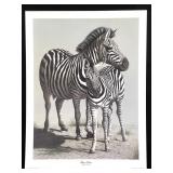 Harold Rigsby Plains Zebras Ltd Ed Signed Lg Repro