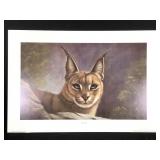 Harold Rigsby Caracal Lmt Ed Signed Repr Print