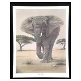 Harold Rigsby African Elephant Ltd Ed Signed Repr