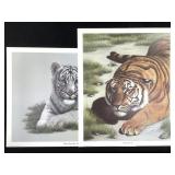 2 Harold Rigsby Bengal Tiger & Cub Lmt Ed Signed R