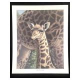 Harold Rigsby Baby Giraffe Ltd Ed Signed Repro Lg