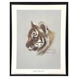 Harold Rigsby Bengal Tiger Cub Signed Reproduction