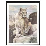 Harold Rigsby Cougar Ltd Ed Signed Repro 26 x 20